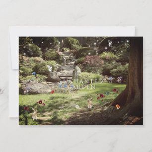 Invitation de Sweet Sixteen pour Jardin Enchanté
