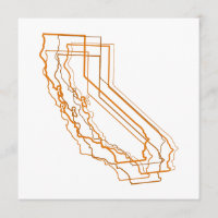 invitation de tache floue de la Californie