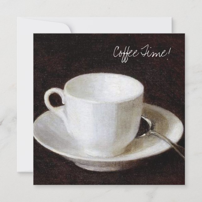 Invitation de tasse de café (Devant)
