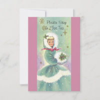 Invitation de Tea Party de vacances Vintage inspir