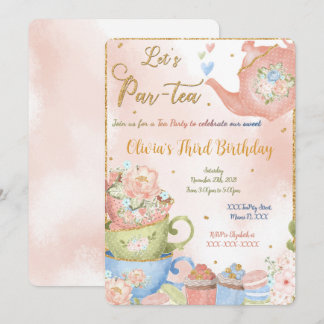 Invitation de Tea Party modifiable