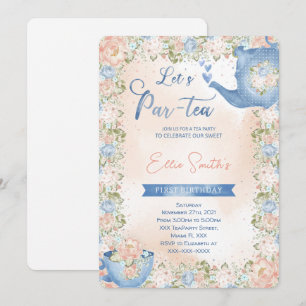 Invitation de Tea Party modifiable