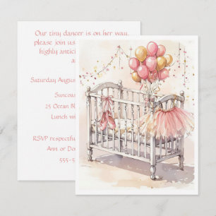 Invitation de téléchargement numérique pour bébé b