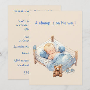 Invitation de téléchargement numérique pour bébé c