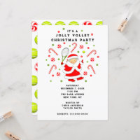 Invitation de Tennis Holiday Party