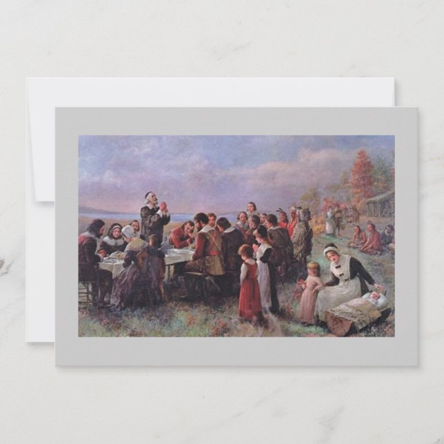 Invitation de Thanksgiving (Devant)