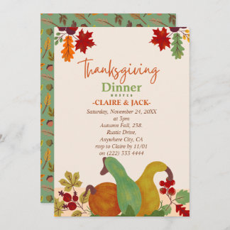 Invitation de Thanksgiving