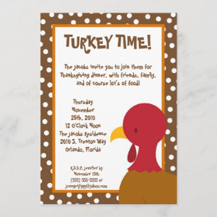 invitation de thanksgiving de nourriture pour
