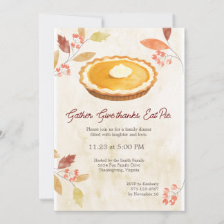 Invitation de Thanksgiving Friendsgiving