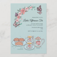Invitation de thé et de scones