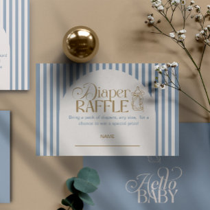 Invitation de tirage au sort de couche pour garçon