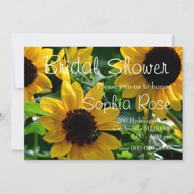 Invitation de tournesol (Devant)