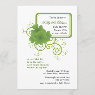 Invitation de trame Shamrock