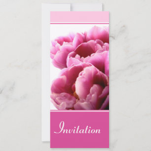 Invitation de tulipe rose