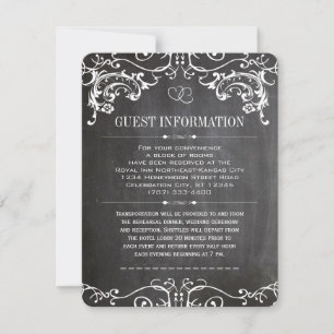 Invitation de typographie de tableau noir avec bor
