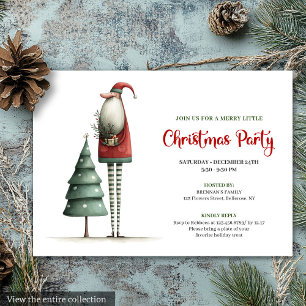 Invitation de vacances de Noël élégante et origina