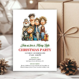 Invitation de vacances fantaisiste de famille de d