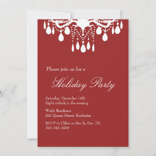Invitation de vacances Grand Ballroom (rouge)