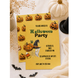 Invitation de vacances Halloween Invitation Hallow