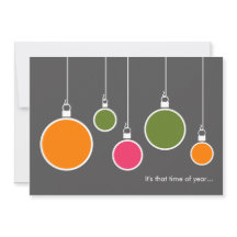 Invitation de vacances moderne - gris foncé