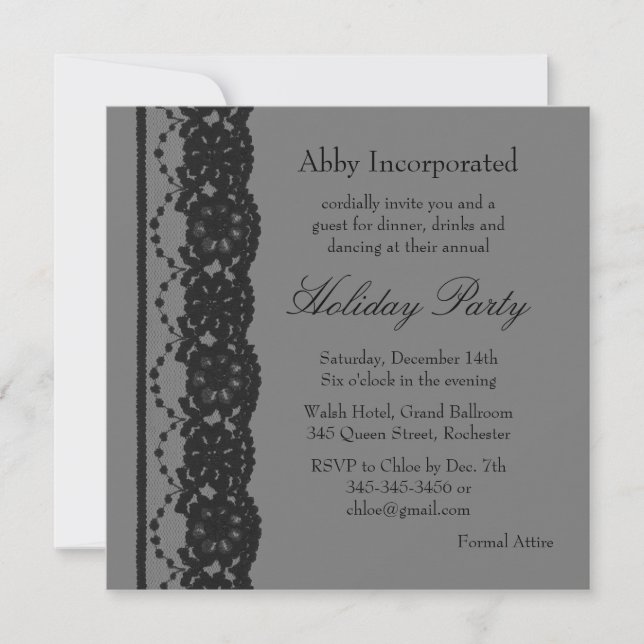 Invitation de vacances Smokey Grey (Devant)