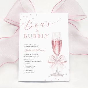 Invitation de vaches et de bulles rose nuptiale