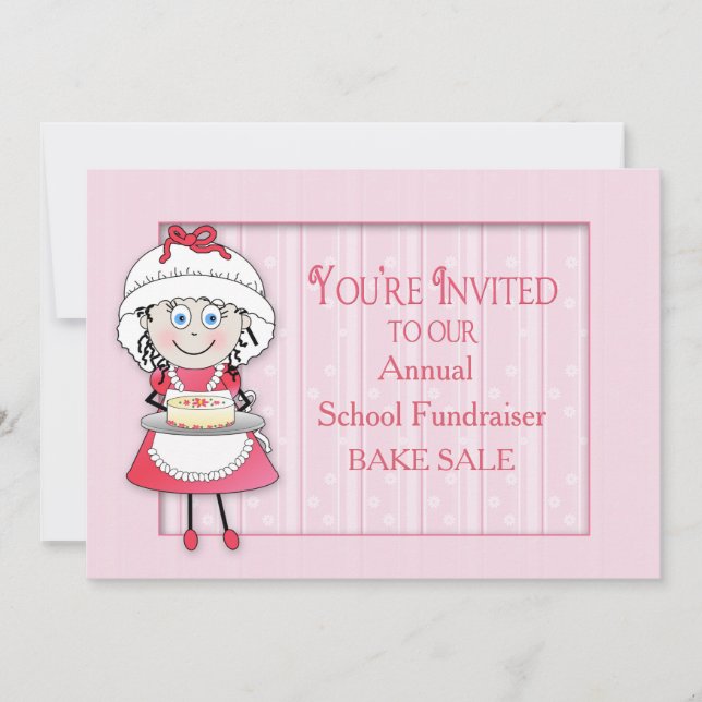INVITATION DE VENTE DE BAKE - PERSONNALISER - DORI (Devant)