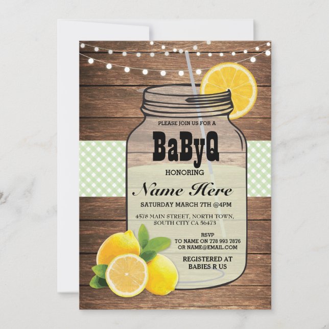 Invitation de vérification de l'Baby shower selon  (Devant)