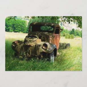 Invitation de vieux camions Vintages