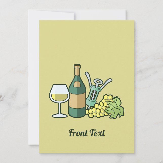 Invitation de vin blanc (Devant)