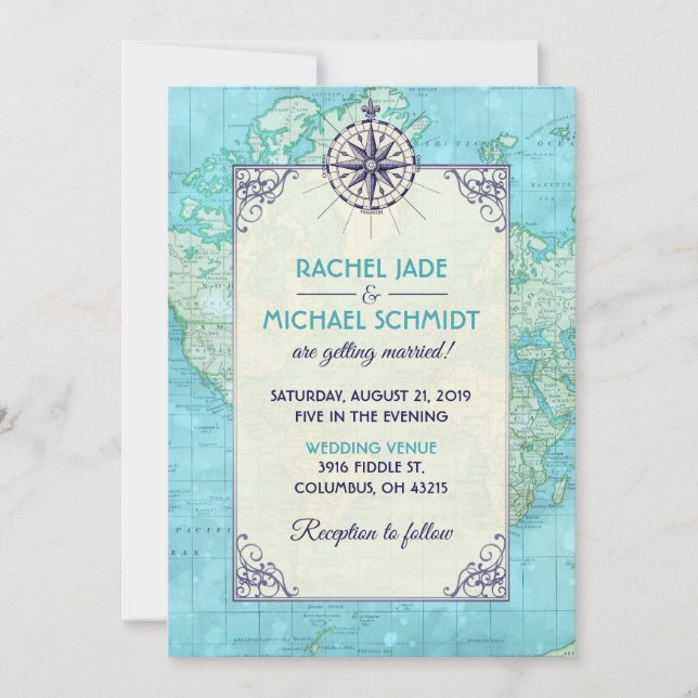 Invitation de voyage des Mariages de la Marine (Devant)