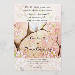 Invitation "de vue rose de fleur"