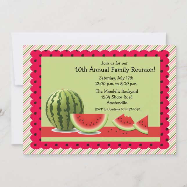 Invitation de Watermelon (Devant)