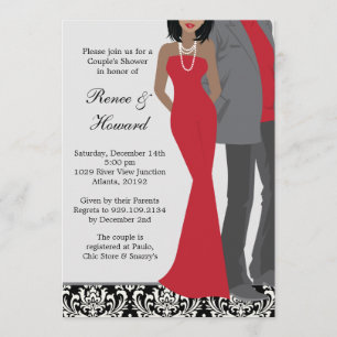 Invitation de wedding shower de couples
