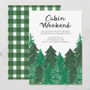Invitation de week-end de cabine - week-end de