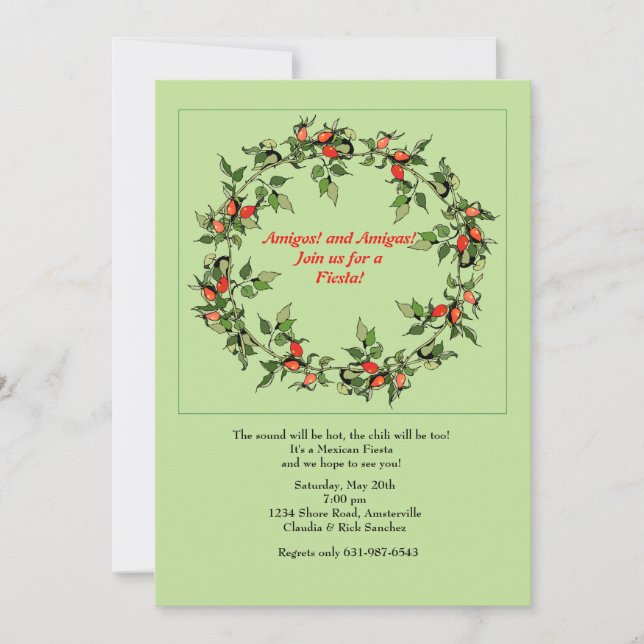 Invitation de Wreath Peppers (Devant)