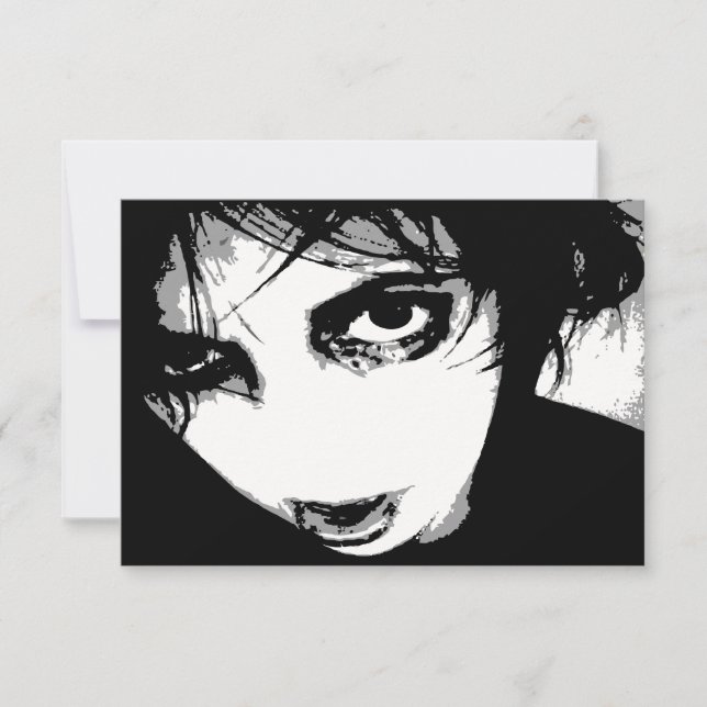 invitation de zombie halloween (Devant)