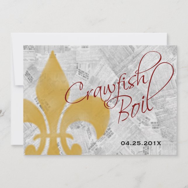 Invitation d'ébullition de la langouste de la Fleu (Devant)