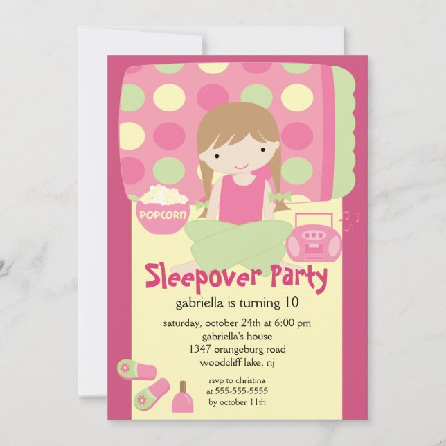 Invitation Début de la fête d'anniversaire de Slepov (Devant)