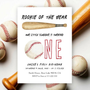 Invitation Débutant de l'année Fête d'anniversaire de basebal