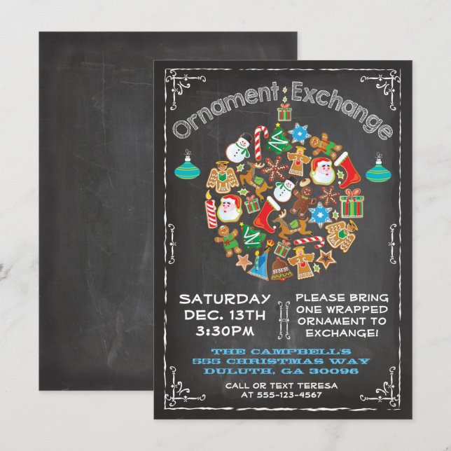 Invitation d'échange d'ornement du tableau de bord (Devant / Derrière)