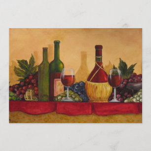 Invitation d'échantillon de vin