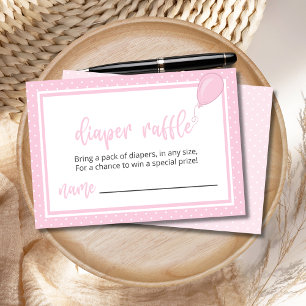 Invitation Déchets Raffle Pastel Pink Polka Dot Girl BOHO