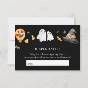 Invitation Déchets Raffle Petit Boo Noir