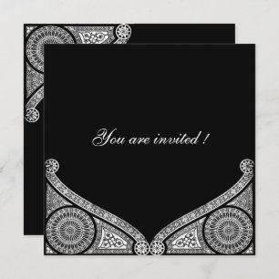 Invitation DÉCOR RENAISSANCE Blanc noir