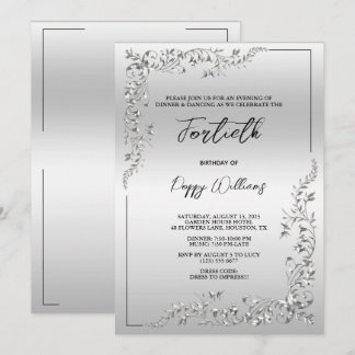 Invitation Décoration élégante et élégante