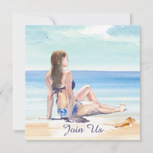 Invitation *~* Décoration Tropicale DIY AR29 Plage FÊTE POUR 