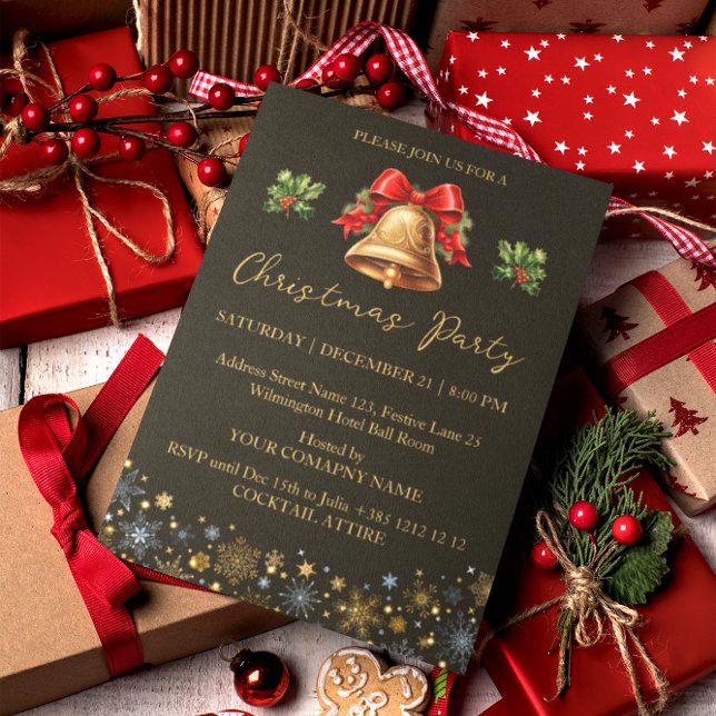 Invitation Décorations de Noël Société Fête (Créateur téléchargé)