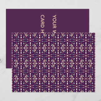 Invitation Deep Purple et Terres Muettes Géométrique Abstrait