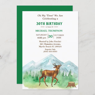 Invitation Deer Hunter N'Importe Quel Âge Anniversaire Invita
